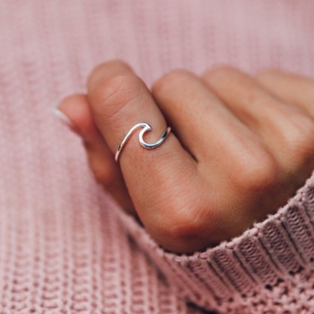 Silver Wave Ring